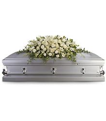 Purity and Peace Full Couch Casket Spray Purity and Peace Full Couch Casket Spray